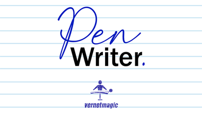 PEN WRITER Black (Gimmicks and Online Instructions) by Vernet Magic
