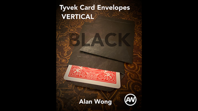 Tyvek VERTICAL Himber Envelopes BLACK (12 pk.) by Alan Wong