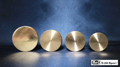 Nested Coin Box Brass (4) by Mr. Magic - Mystique Factory