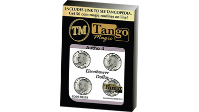 Autho 4 Eisenhower Dollar (Gimmicks and Online Instructions) by Tango - Mystique Factory