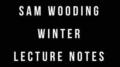 Sam Wooding 2017 Winter Lecture Notes by Sam Wooding eBook DOWNLOAD - Mystique Factory