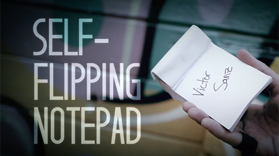 Self-Flipping Notepad (DVD and Gimmick) by Victor Sanz - Mystique Factory
