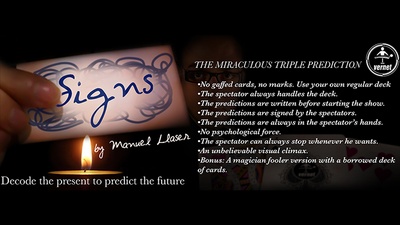SIGNS (Gimmicks and Online Instructions) by Vernet 