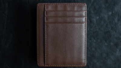 Limited Edition Shadow Wallet Bourbon Tan Leather (Gimmick and Online Instructions) by Dee