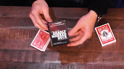 DEADLY MARKED DECK Blue (Gimmicks and Online Instructions) by MagicWorld