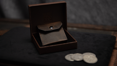 FPS Coin Wallet Brown (Gimmicks and Online Instructions) by Magic Firm - Mystique Factory