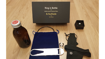Ring in Bottle & BarBlade (With Online Instructions) by Matthew Garrett & Brian Caswell - Mystique Factory