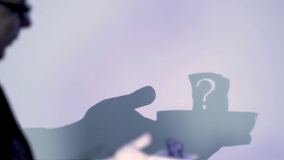 Shadow Art (Bat Man) by Mathieu Bich