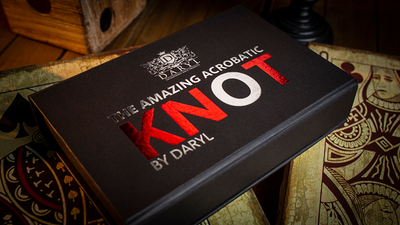 Amazing Acrobatic Knot w/xtra knot Red and White (Gimmicks and Online Instructions) by Daryl - Mystique Factory