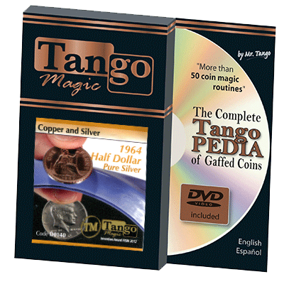 Copper and Silver Half Dollar 1964 (w/DVD) (D0140) by Tango - Mystique Factory