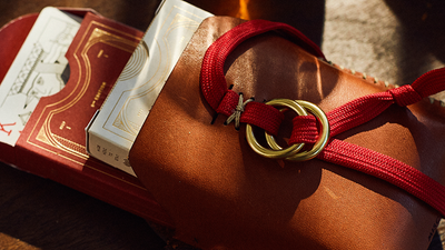 Double Leather Card Case (Includes 2 Decks of Playing Cards) - Mystique Factory