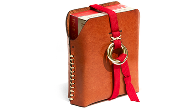 Double Leather Card Case (Includes 2 Decks of Playing Cards) - Mystique Factory