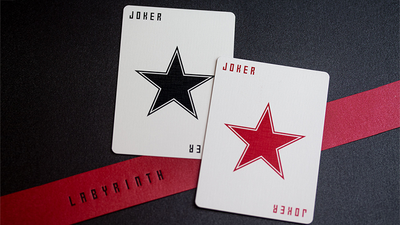 Limited Edition Red Labyrinth Playing Cards (Numbered and Sealed) by Kings Wild Project - Mystique Factory