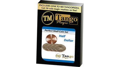 Perfect Shell Coin Set Half Dollar (Shell and 4 Coins D0201) by Tango Magic - Mystique Factory