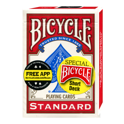 Bicycle Short Deck (Red) by US Playing Card Co. - Mystique Factory