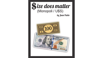 Size Does Matter MONOPOLY USD (Gimmicks and Online Instructions) by Juan Pablo Magic