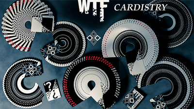 WTF Cardistry Spelling Decks (Black and White) by De'vo vom Schattenreich and Handlordz - Mystique Factory