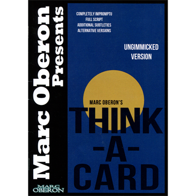 Think-a-Card (ungimmicked version) by Marc Oberon - ebook - Mystique Factory